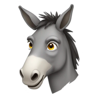 dilapidated donkey sticker