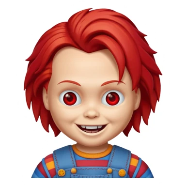 Un emojin de chuky sticker