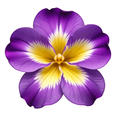 African violet flower but gold in color sticker