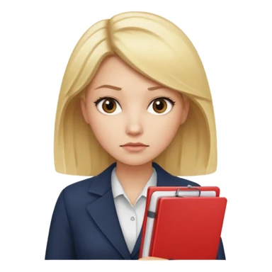 YARGIÇ KADIN ELİNDE DOSYA VAR sticker