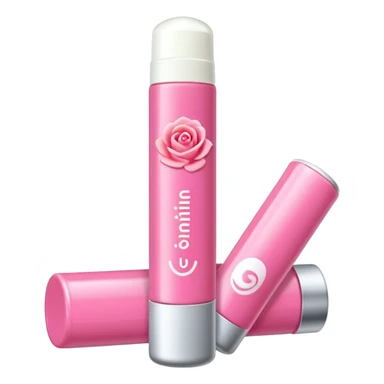 lipbalm with rose and vanilla sticker