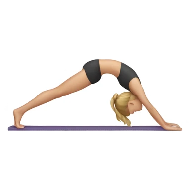 girl doing pilates sticker
