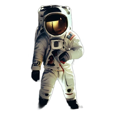 moon landing sticker