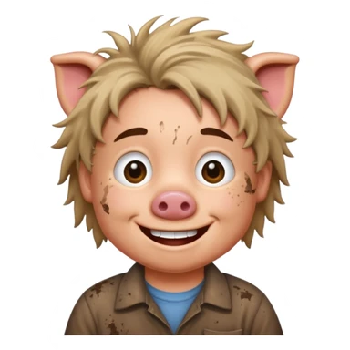 Pig-Pen from the comic strip Peanuts sticker