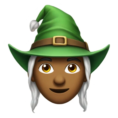 Fierce elf ranger wearing fedora  sticker