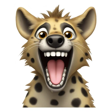 Laughing hyena sticker