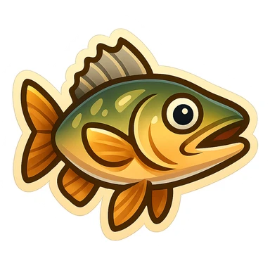 walleye fish, emoji style, cute and bold, Twitter Emoji Stickers influence sticker
