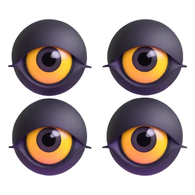 realistic 3d eyes with detailed iris sticker