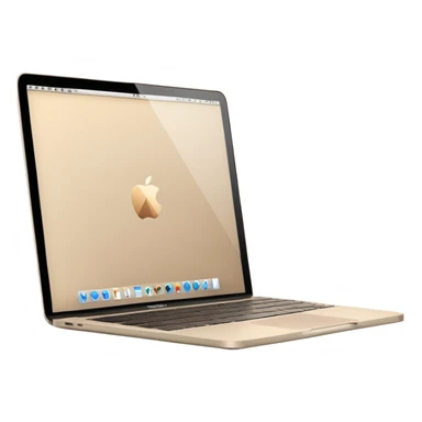 
light beige open macbook sideways sticker