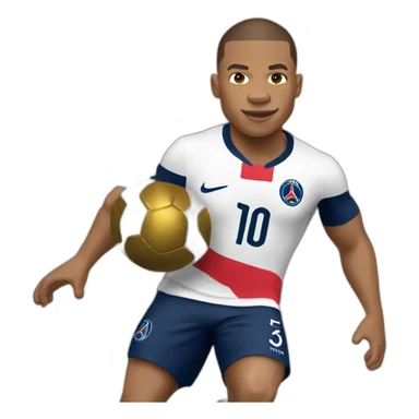 kylian mbappe, psg, buff, world cup, soccer sticker