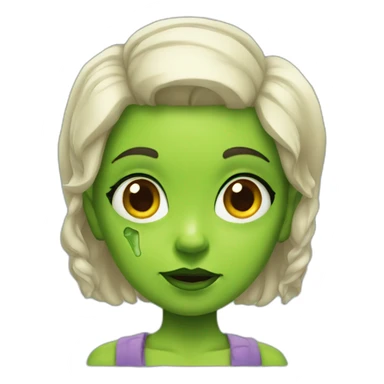 Frankenstein girl sticker