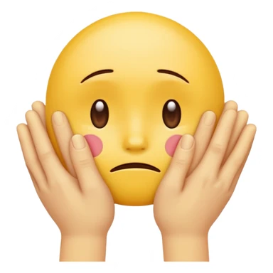 hands caressing super looking sad emojis face sticker