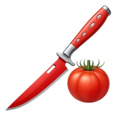 knife in a tomato  sticker