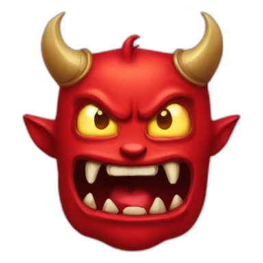 diable rouge monster sticker