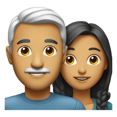 A man and a woman who look similar. sticker