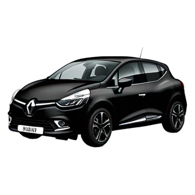 Black Renault clio 5 sticker