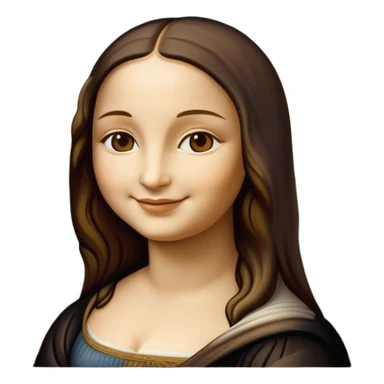 mona lisa in frame sticker