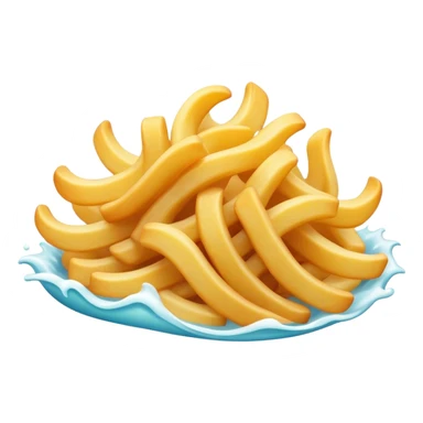 wave fries  sticker