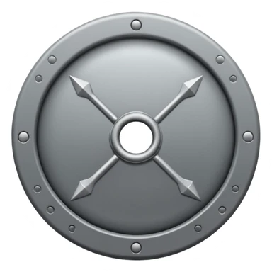 fais moi un bouclier gris avec un point d'interogation dessus sticker