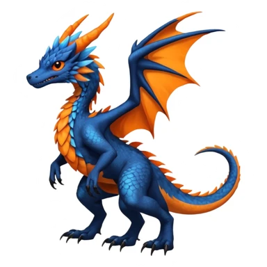 Dutch-Angel-Dragon-Trico-Nargacuga-Salandit-Drudigon-fusion-animal-creature, full body  sticker