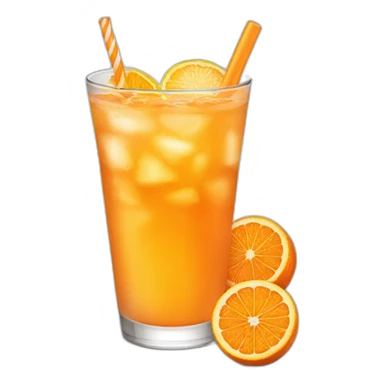 Orange drink sticker