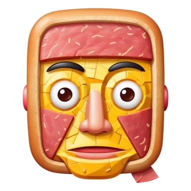 picasso abstract art SPAM MEAT portrait  sticker