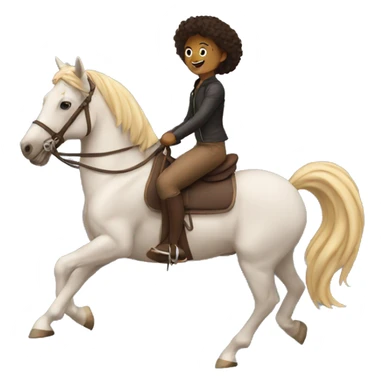 Me riding a horse  sticker