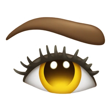 Happy tears emoji with lashes sticker