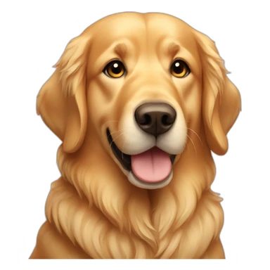 Love golden retriver sticker