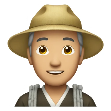Japanese farmer sticker