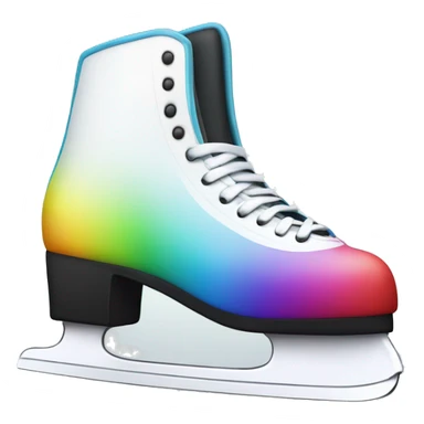 Rainbow ice skates  sticker