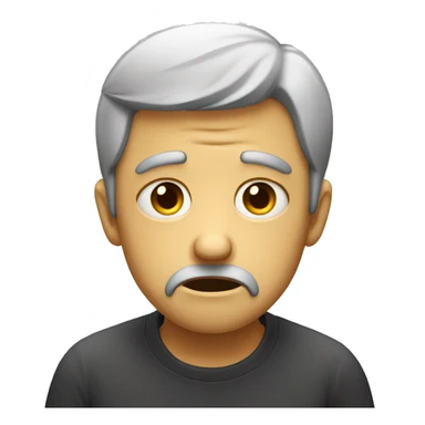 sad guy crying and looking pitiful  sticker