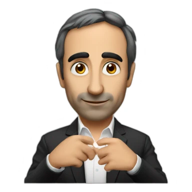 zemmour playing Uno sticker