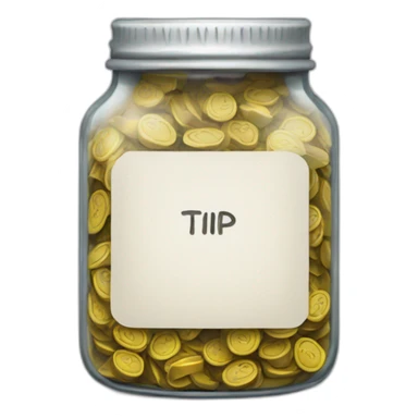 Tip jar sticker