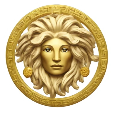 Realistic-Versace-Ornament-logo-icon-round  sticker