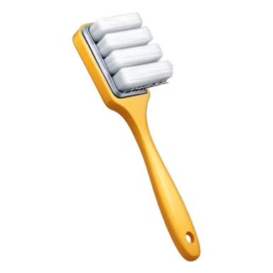 The wide brush for the wall is white sticker