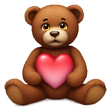 realistic Valentine's teddy  sticker