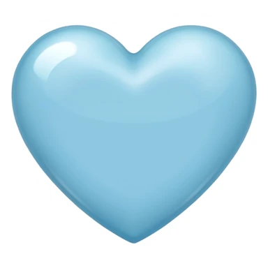 Make a light blue heart emoji : 💙+🤍 sticker