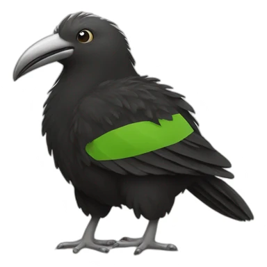 kiwi bird with black rugby jersey sticker