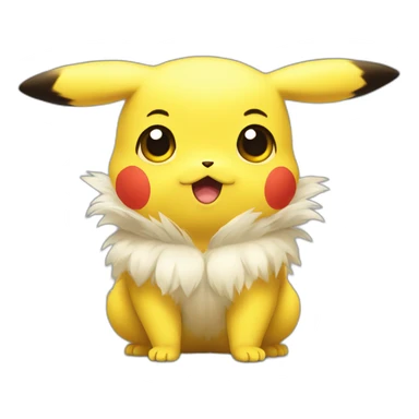 Pikachu big eyes cute sticker