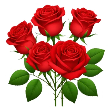 A bunch of red roses. And the name Linnea on them sticker