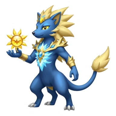 Luxray-Manectric-Solgaleo-fusion sticker