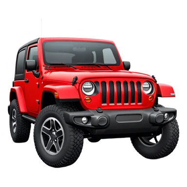Jeep Wrangler - Jeep (Model Year: 2022) (Iconic colour: Red) sticker