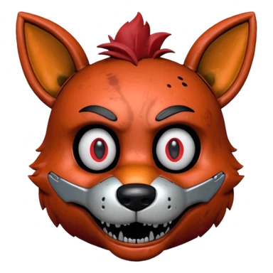 The head of Foxy of five nights at Freddy sticker