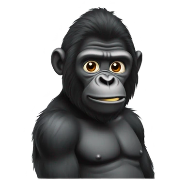 gorila using hair oil sticker