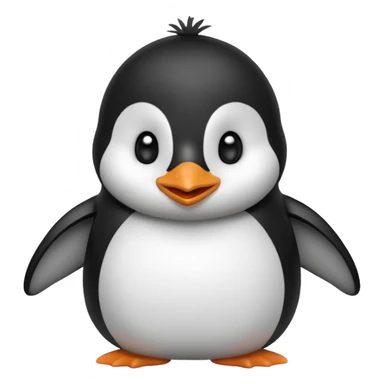 A cartoon  cute cartoon penguine sticker