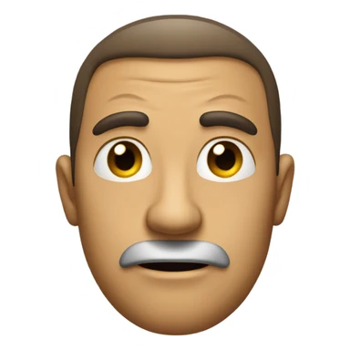 Sarcastic smile sticker