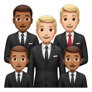 men having a conversation sticker