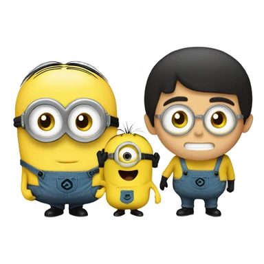 Minions' Bob + Kotaro from 'Kotaro Lives Alone' sticker