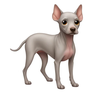 hairless dog sticker